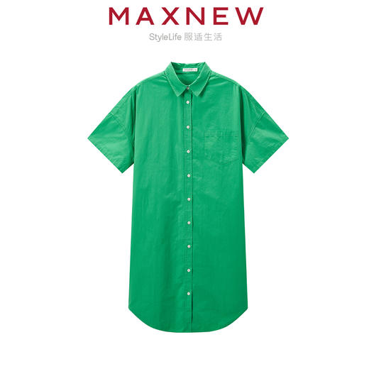 【裙装】 女装亲肤透气棉感宽松衬衫连衣裙 1N2225302 商品图1