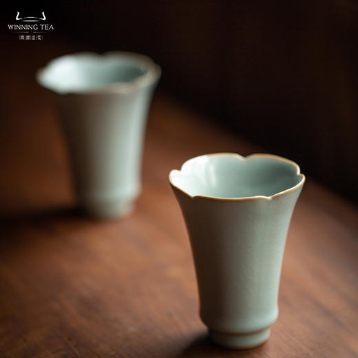 问鼎汝瓷鼎峰系列天青癸卯相思子套组  青女杯 商品图0