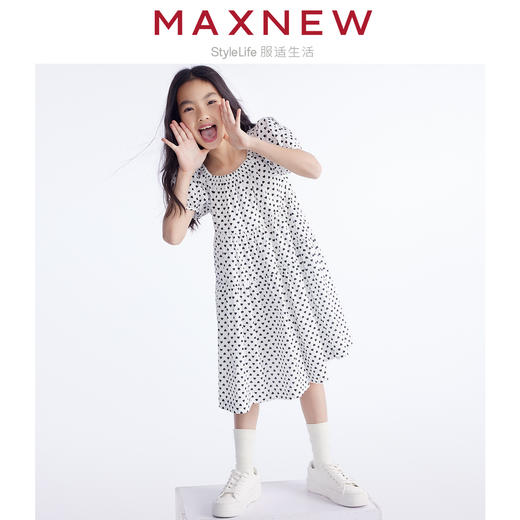 【裙装】 童装舒适亲肤冰感经典碎花蛋糕裙 1N2365304 商品图2