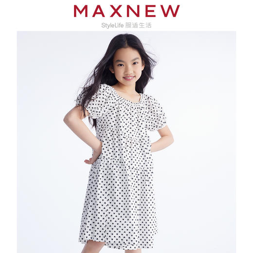 【裙装】 童装舒适亲肤冰感经典碎花蛋糕裙 1N2365304 商品图0