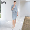 IWY/七分袖职业裙装女蓝色西装套裙气质优雅美容师商务工作服CS1996 商品缩略图1
