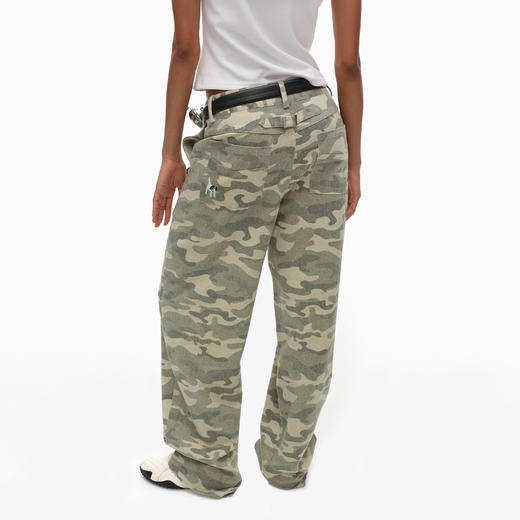 1.15上午10点8.8折！NUTH宽松直筒迷彩工装休闲裤休闲裤女 商品图3
