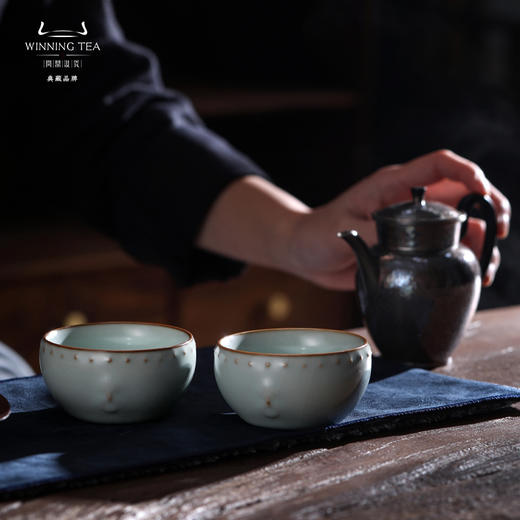 问鼎汝瓷天青庚子战鼓杯 商品图0