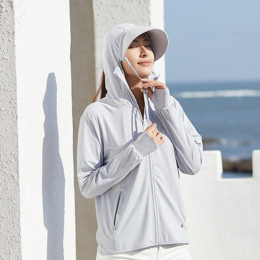 【50+情侣款防晒衣】 想黑都难！升级吊绳大帽檐！冰凉体感 可拆卸帽檐！夏天防晒就穿它！-JW24GG01 商品图3