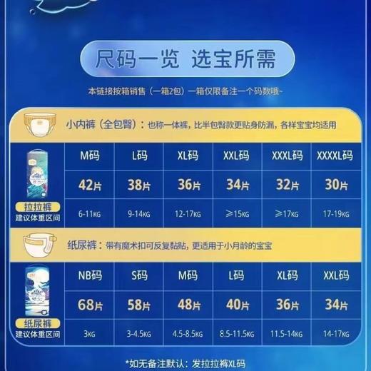 （2包）【一般贸易】宜婴 梦想家系列纸尿裤拉拉裤S/M/L/XL/XXL/XXXL码男女通用尿不湿 商品图6