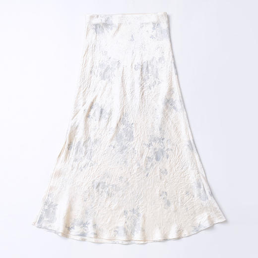 醋酸缎面丝滑垂顺A字中长半身裙 商品图1