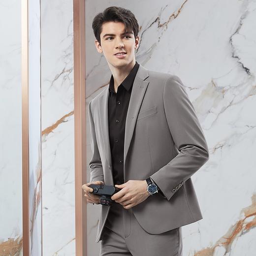 【含莫代尔】柒牌西服套装男2024春季新款商务正装面试平驳领西装	126C70600 商品图1