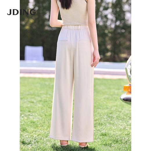 【商场同款】CJTJ508 “ 微光直筒裤 ” 杏米色雅致自然 好搭配 小直筒裤型，简约利落 醋纤质地 滑爽舒适 商品图7