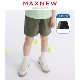 【短裤】童装舒适弹力吸湿速干前片贴袋短裤 1N2344201