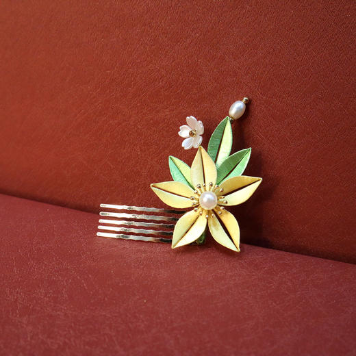 单朵古风缠花发梳（款式随机） 商品图2