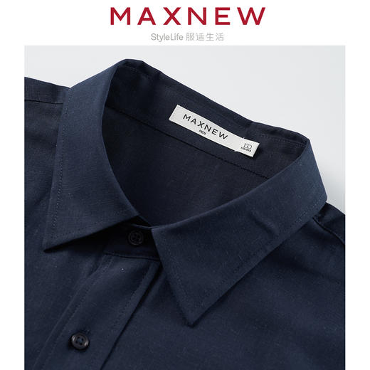 【衬衫】“国麻系列”柔软亲肤透气透湿翻领麻感衬衫 1N2111305 商品图3