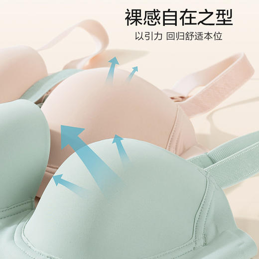 无感肌肤养护文胸 有效承托 微聚拢抵御下垂 温感记忆钛圈 奢选面料光面无痕 商品图5