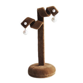 【天然正品】约7.8MM天然近无暇珍珠AU750玫瑰金耳环20.1*7.8*7.8MM（皆取最大值） 141023XY14特价