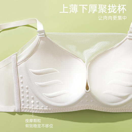 【小胸聚拢】熳洁儿 防走光聚拢抹胸文胸薄款无痕内衣无钢圈聚拢上托文胸24261511 商品图2