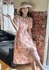34GAR071949-1#腰带花连衣裙 商品缩略图0
