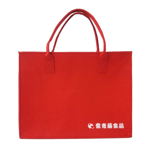 080077 【包装盒】常青藤红色毛毡布袋 商品图0