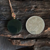 【天然正品】圆牌和田玉墨玉AU750玫瑰金吊坠项链27.2*19.5*3.6MM（皆取最大值）201123XY20现售价：980 特价 商品缩略图4