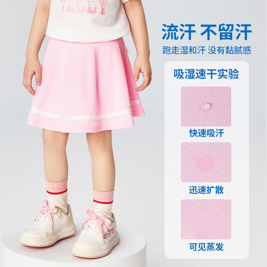 【儿童速干网眼】【90-140】【精典泰迪】女童网球运动裙子儿童JK半身裙 商品图1