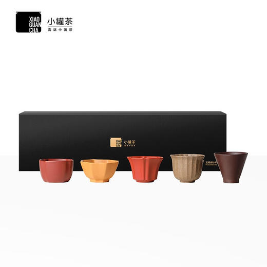 小罐茶 五福紫砂杯 观海·八方杯(75ml)、冰清·玉兰杯(75ml)、沧浪·斗笠杯(60ml)、 松照·四方杯(70ml)、湖心·菱花杯(60ml) 藏养礼用 商务礼赠  48小时发货 商品图6