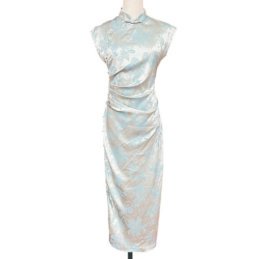 2024新款夏季新中式改良气质少女温柔风日常小个子年轻款旗袍KK-0903 商品图4