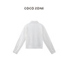 COCO ZONE "钩花衬衫“时尚翻领单排扣衬衫休闲百搭长袖上衣CC2B0997 商品缩略图1