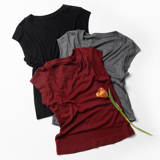 桑蚕丝+莱赛尔 三伏天必备T 商品图1