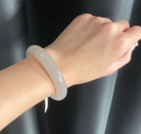 和田玉手镯-冰烟紫 商品图0