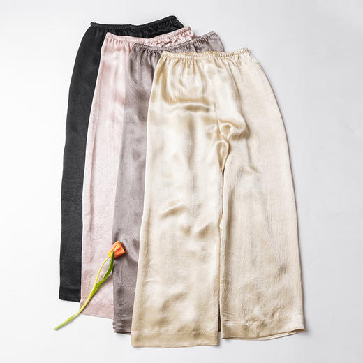 100%醋酸 断面流光直筒长裤 夏季高雅时尚 商品图1