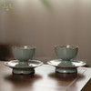 问鼎汝瓷鼎峰系列天青精工款葵口杯盏托组 商品缩略图2
