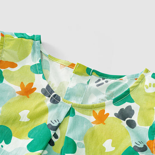 英氏婴童套装衣服夏季轻薄透气女宝宝上衣裤子纯棉新款 商品图4