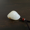 【天然正品】天然和田玉新疆真皮真籽料雕弥勒佛造型挂坠项链 040122XY01+ 商品缩略图2