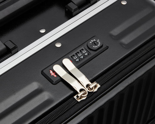 自然醒前置开口登机行李箱女20寸小型旅行箱万向轮商务密码拉杆箱SY 商品图10