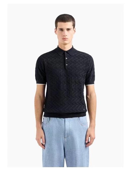 Emporio Armani 24新款针织短袖polo衫 商品图0