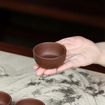 百年利永宜兴手工紫砂品茗杯原矿紫泥主人杯功夫茶具配件泡茶碗小水杯子 商品图0