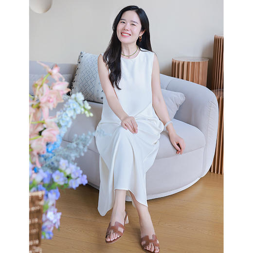 100%醋酸A摆背心裙 显瘦显气质 商品图1