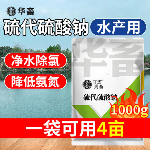 华畜大苏打除氯剂硫代硫酸钠水产养殖水质净化解毒安定剂调水净水 商品图0