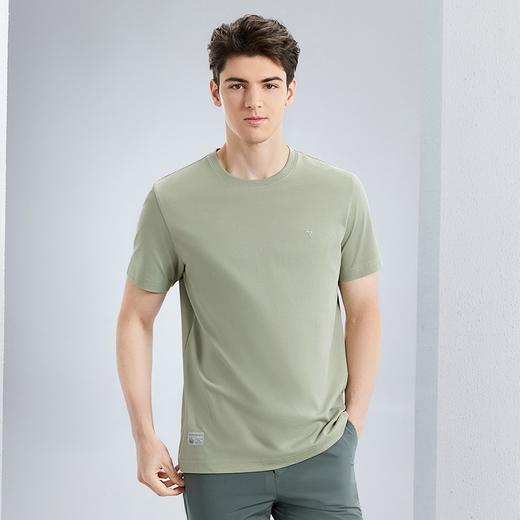 【凉感索罗纳】柒牌圆领短袖T恤男2024夏季新款时尚休闲体恤上衣	126T71710 商品图1