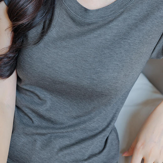 桑蚕丝+莱赛尔 三伏天必备T 商品图4
