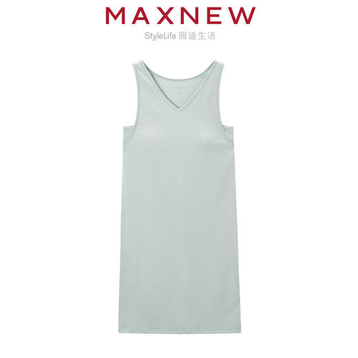 【家居】女装凉感系列轻薄柔软细腻亲肤长裙（胸垫设计） 1N2427301 商品图1