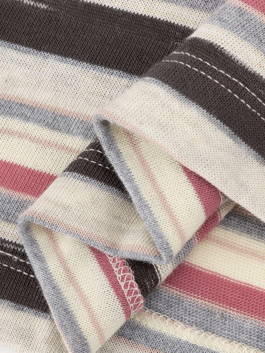 COCO ZONE “彩条”夏季条纹圆领短袖T恤宽松显瘦上衣CC1B1331 商品图7