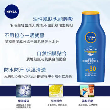 妮维雅（NIVEA）清透全身防晒防晒霜隔离润肤露75mlSPF30 PA+++ 商品图2