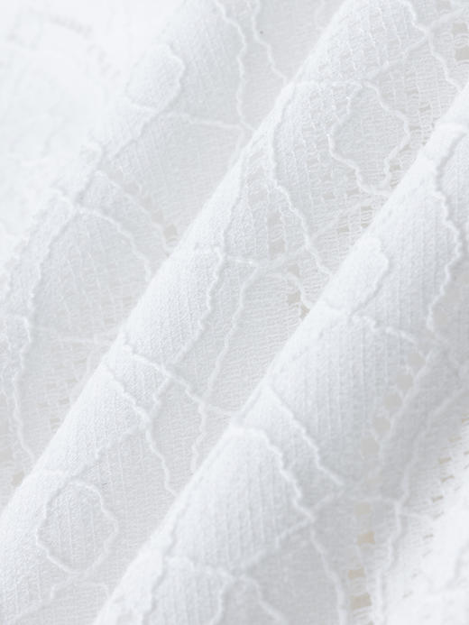 COCO ZONE "钩花衬衫“时尚翻领单排扣衬衫休闲百搭长袖上衣CC2B0997 商品图7