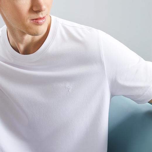 【凉感索罗纳】柒牌圆领短袖T恤男2024夏季新款时尚休闲体恤上衣	126T71710 商品图2