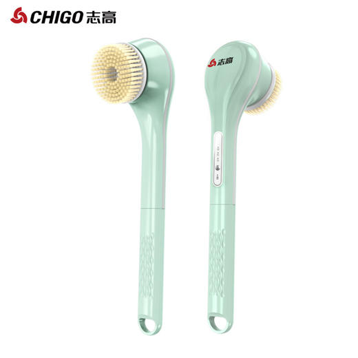 志高电动洗澡刷懒人沐浴按摩刷搓后背刷子长柄软毛搓澡神器ZGCZ-8305 标配 商品图5