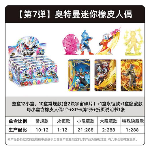 卡游 奥特曼-英雄集结系列-迷你橡皮人偶第7弹KAYCUTM-XPT-07 商品图1