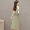 时尚两件套连衣裙，印花短袖外套+内搭无袖连衣裙QYM- LRX-822472-Y 商品缩略图2