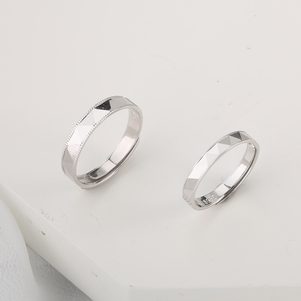 【宏艺珠宝】日月同辉情侣对戒·银s925戒指