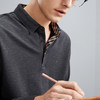 【含羊毛/5A抗菌2A防螨】柒牌男士长袖polo衫商务休闲无缝翻领T恤125T70170 商品缩略图2