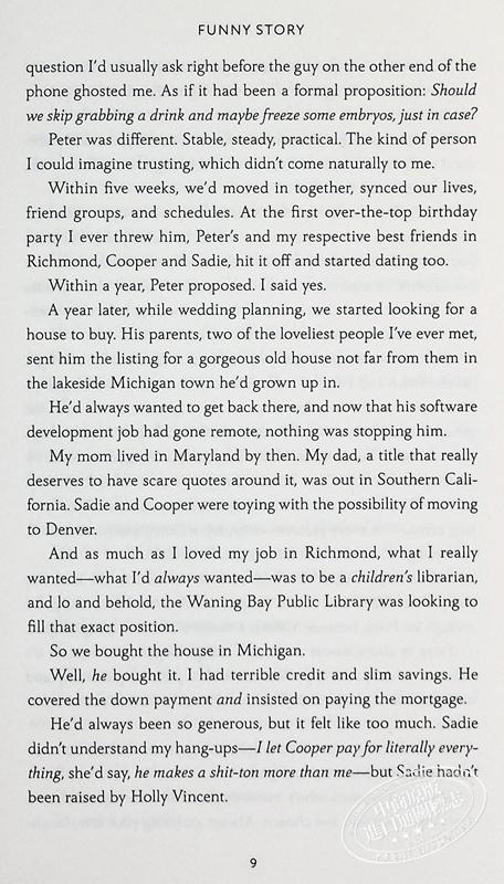 【中商原版】有趣的故事 Funny Story 英文原版 Emily Henry 青春与爱情 浪漫爱情故事 爱情小说 流行畅销小说 商品图8