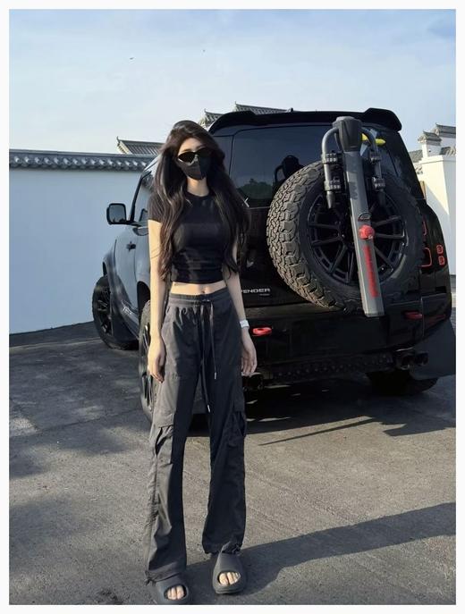 越南代工回货   lul*All It Takes 收褶罗纹短袖 商品图4